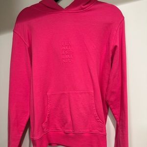 Frankie’s Bikinis Hot Pink hoodie. Size Small (S)